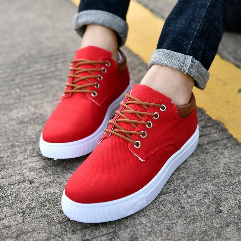 Men's Casual Canvas Sneakers Lightweight Breathable Flats