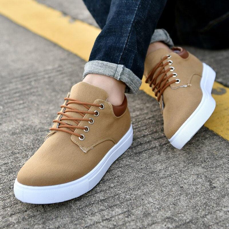 Men's Casual Canvas Sneakers Lightweight Breathable Flats