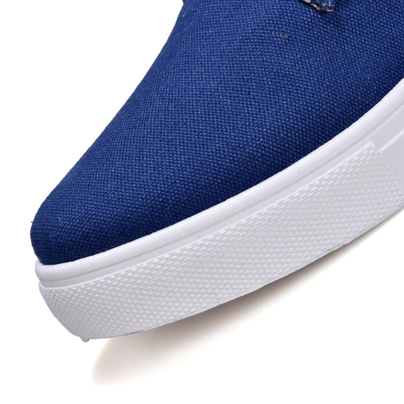 Men's Casual Canvas Sneakers Lightweight Breathable Flats