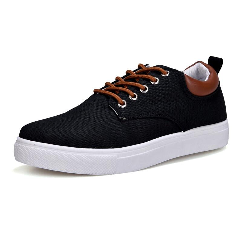 Men's Casual Canvas Sneakers Lightweight Breathable Flats