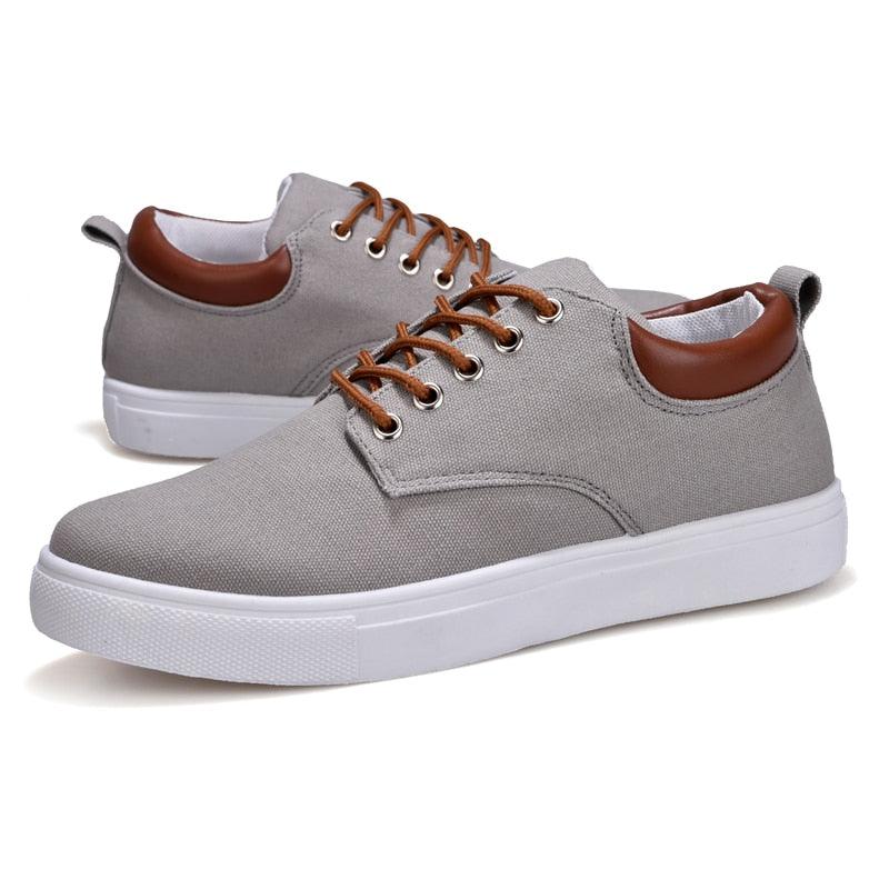 Men's Casual Canvas Sneakers Lightweight Breathable Flats