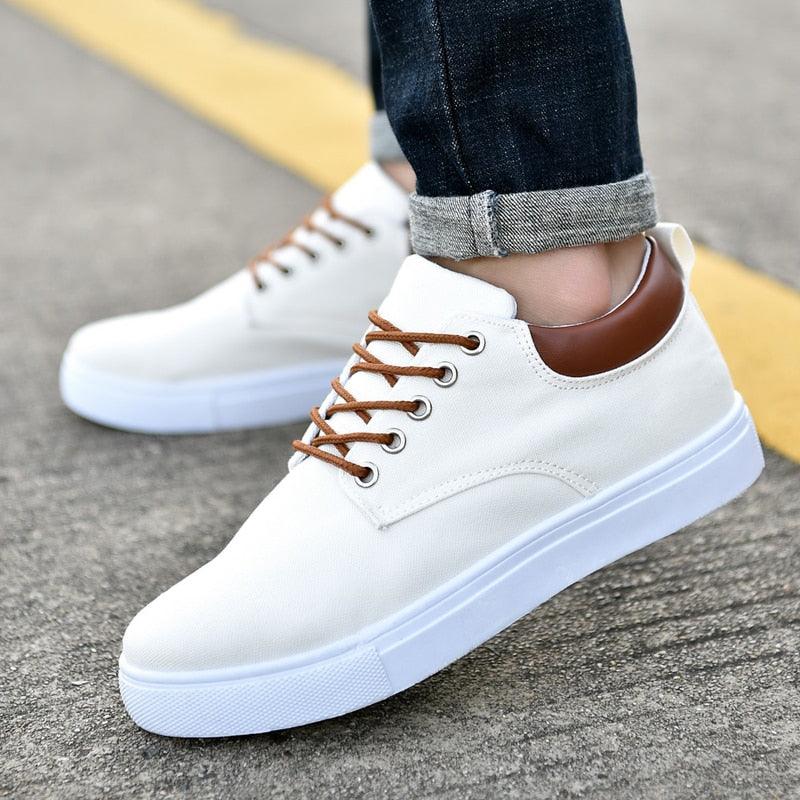Men's Casual Canvas Sneakers Lightweight Breathable Flats