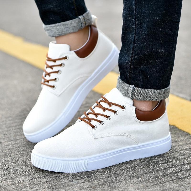Men's Casual Canvas Sneakers Lightweight Breathable Flats