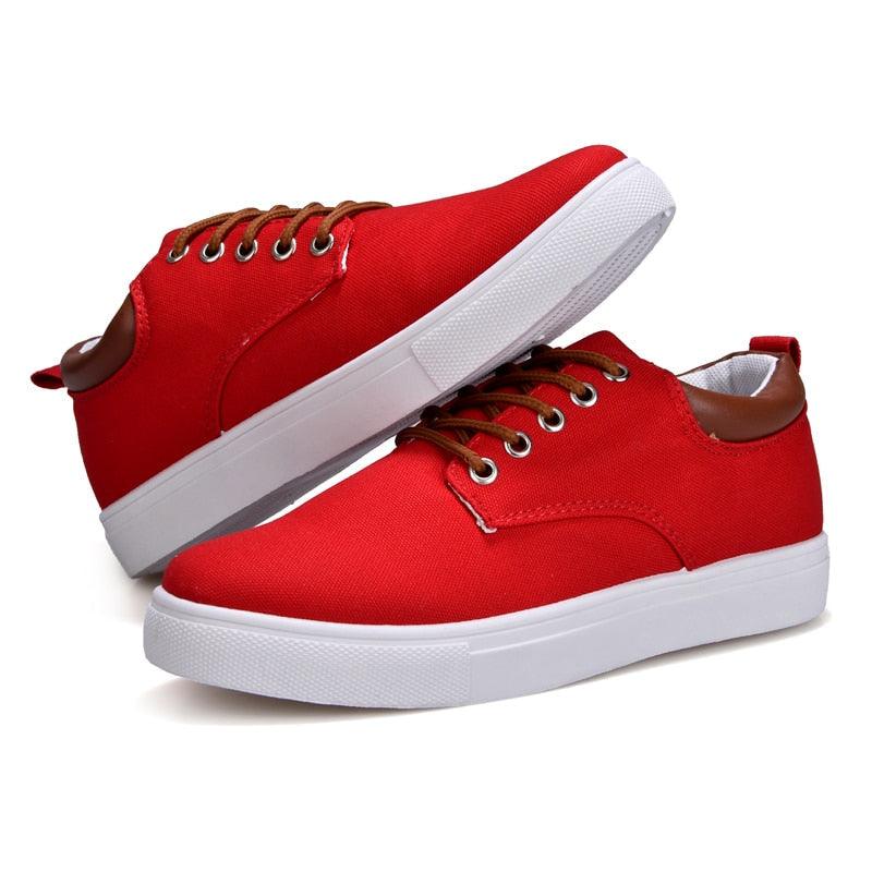 Men's Casual Canvas Sneakers Lightweight Breathable Flats