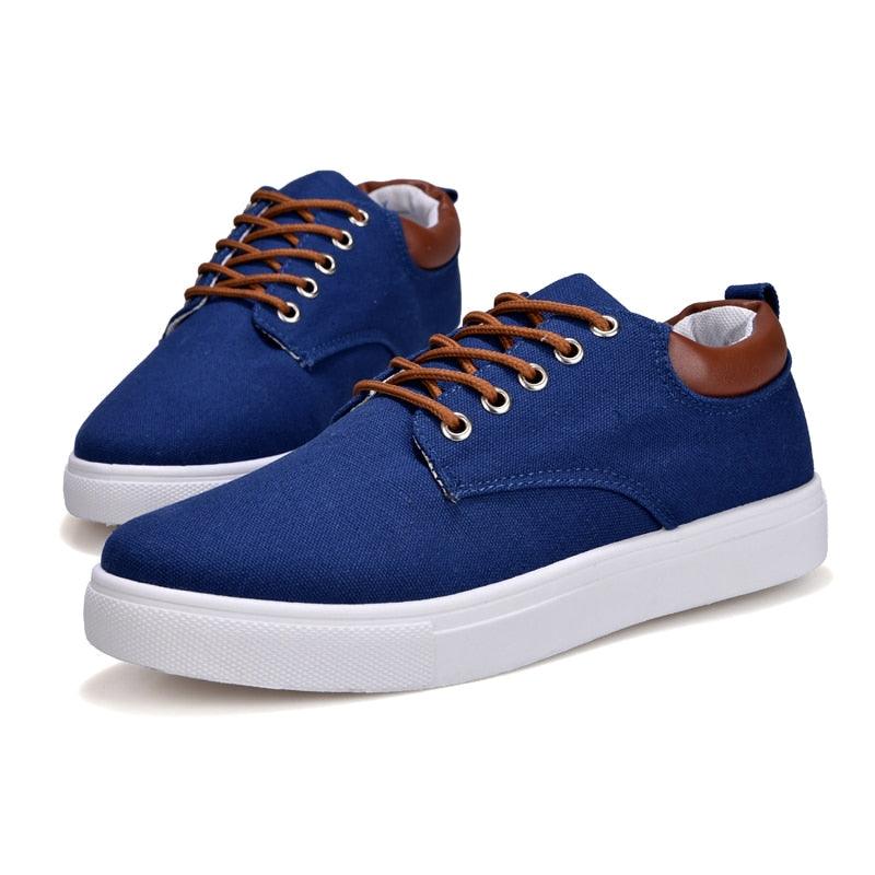 Men's Casual Canvas Sneakers Lightweight Breathable Flats