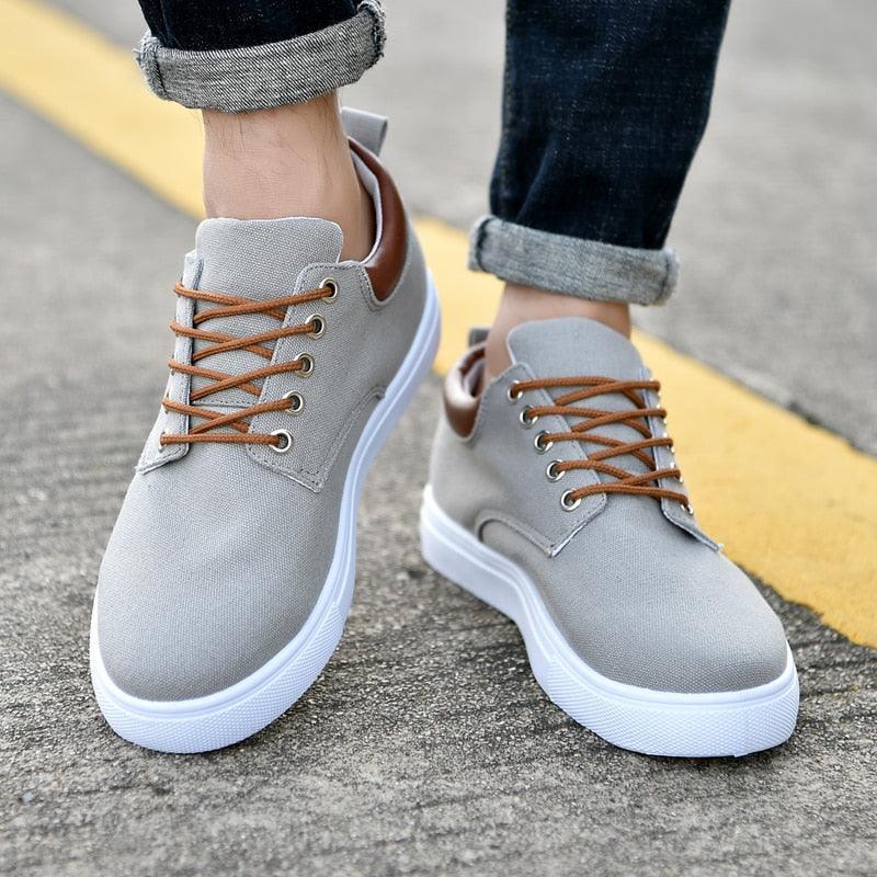 Men's Casual Canvas Sneakers Lightweight Breathable Flats