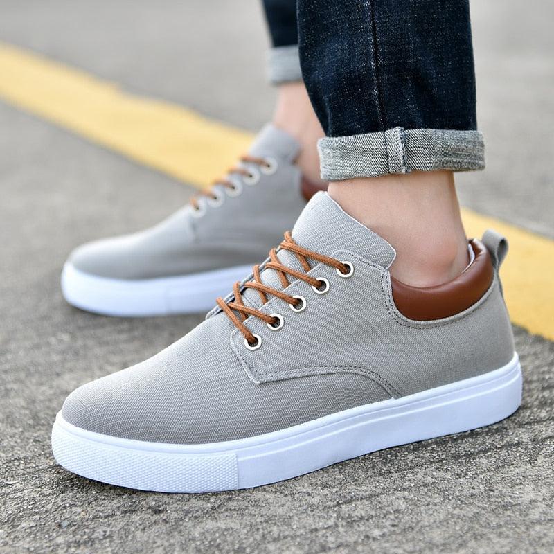 Men's Casual Canvas Sneakers Lightweight Breathable Flats