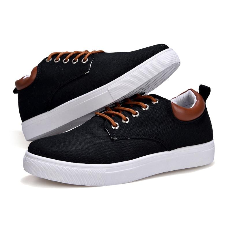 Men's Casual Canvas Sneakers Lightweight Breathable Flats
