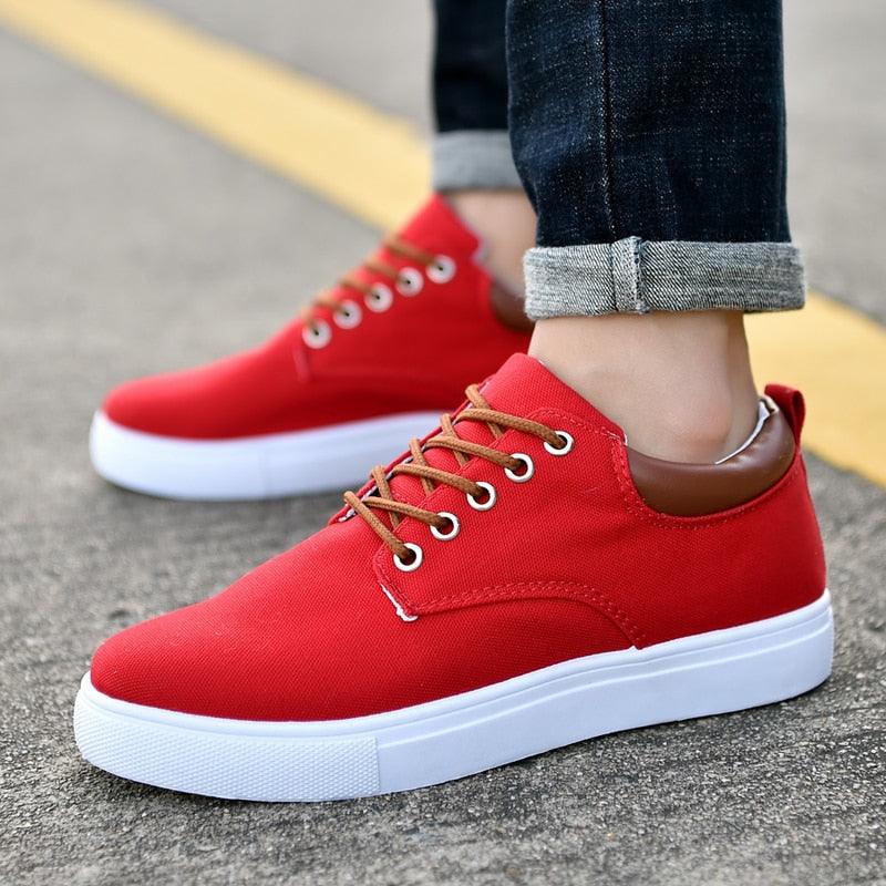 Men's Casual Canvas Sneakers Lightweight Breathable Flats