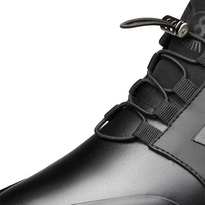 Men's Casual Leather Lace-Up Dress Sneakers Breathable Business Shoes