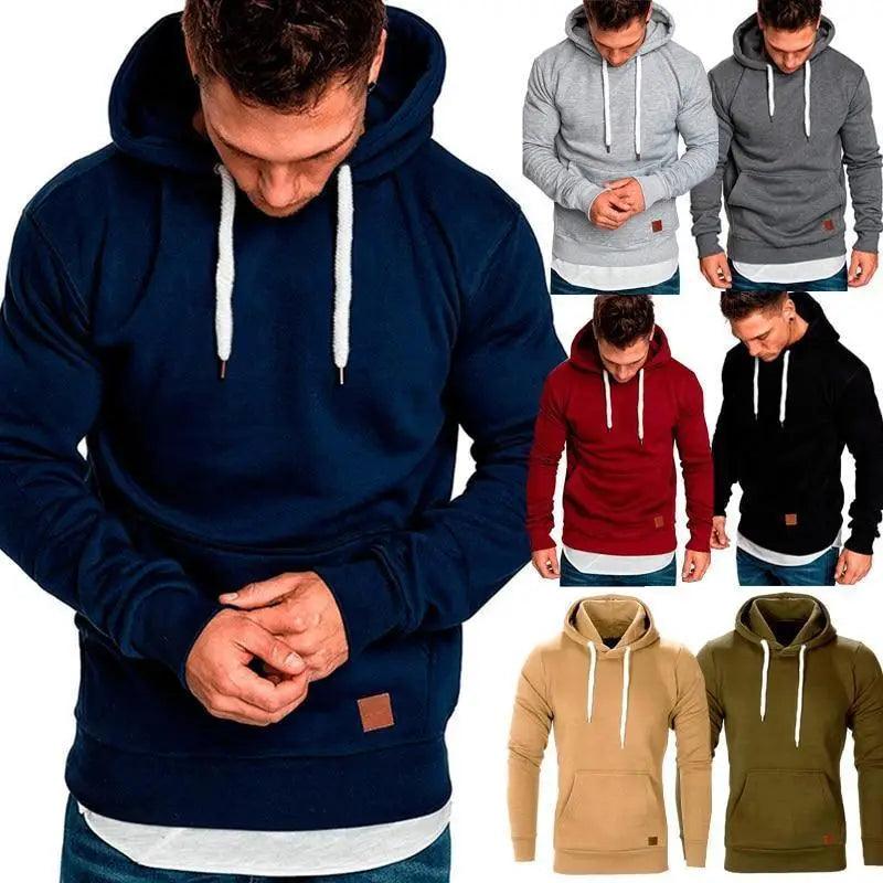 Men's slim-fit modern hoodie in a soft, high-quality fabric for casual layering