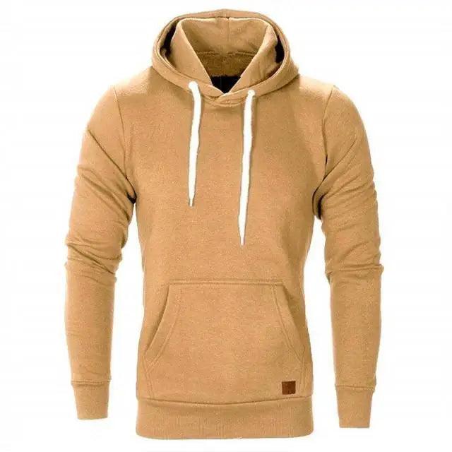 Men's Modern Slim-Fit Hoodie Lightweight Long Sleeve Pullover