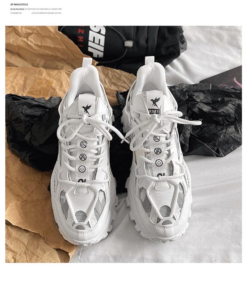 Unisex Chunky Streetwear Sneakers - Breathable Casual Trainers