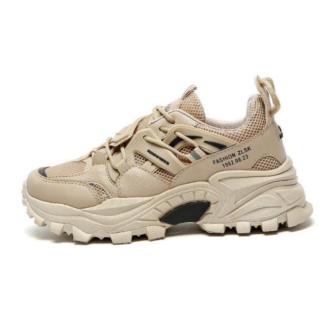 Unisex Chunky Streetwear Sneakers - Breathable Casual Trainers