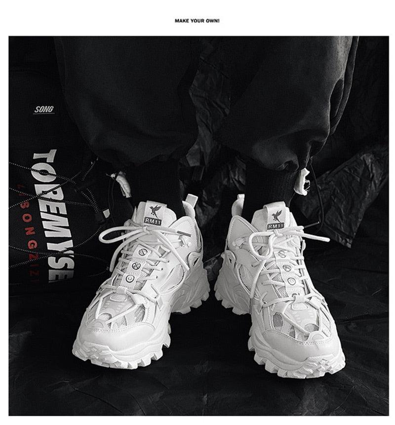 Unisex Chunky Streetwear Sneakers - Breathable Casual Trainers