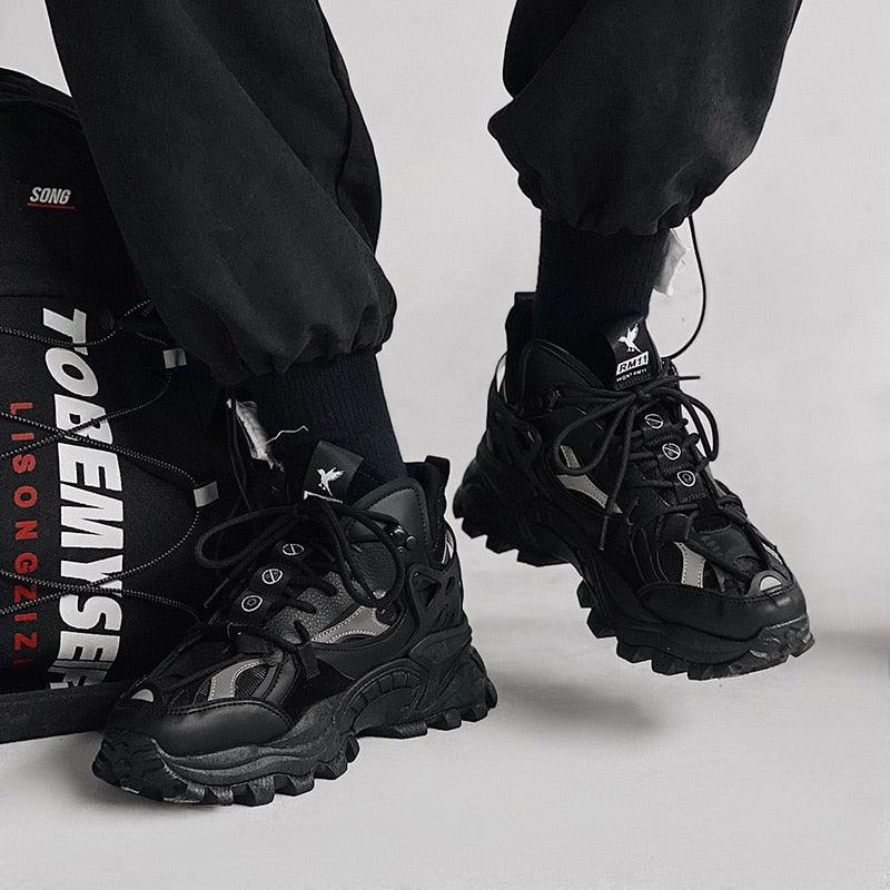 Unisex Chunky Streetwear Sneakers - Breathable Casual Trainers