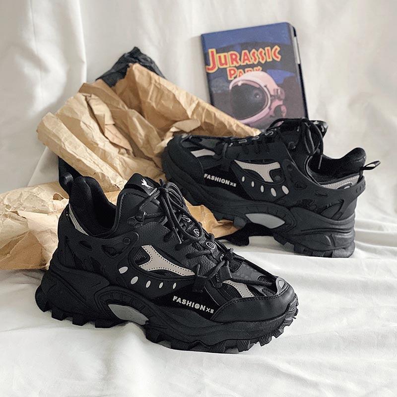 Unisex Chunky Streetwear Sneakers - Breathable Casual Trainers