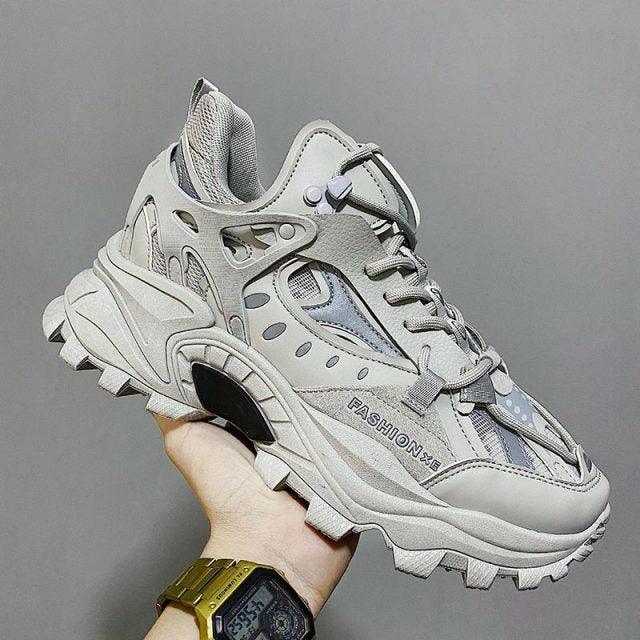 Unisex Chunky Streetwear Sneakers - Breathable Casual Trainers