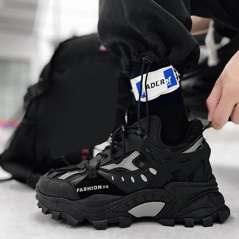 Unisex Chunky Streetwear Sneakers - Breathable Casual Trainers
