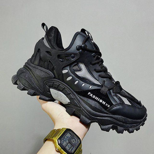 Unisex Chunky Streetwear Sneakers - Breathable Casual Trainers