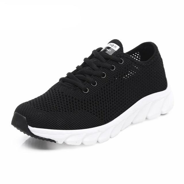 Women's Lightweight Mesh Sneakers - Breathable Non-Slip Walking Shoes