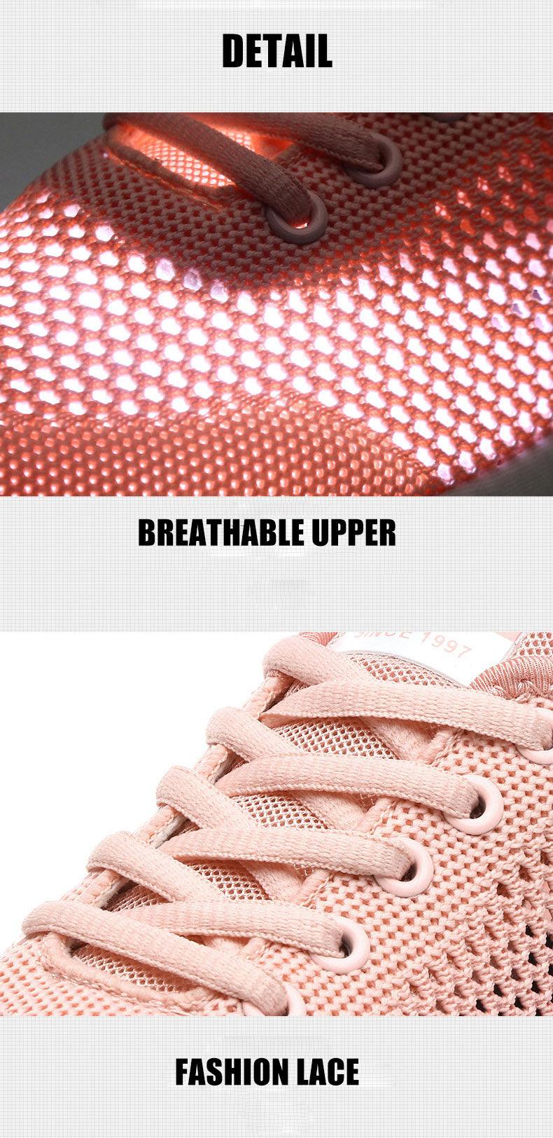 Women's Lightweight Mesh Sneakers - Breathable Non-Slip Walking Shoes
