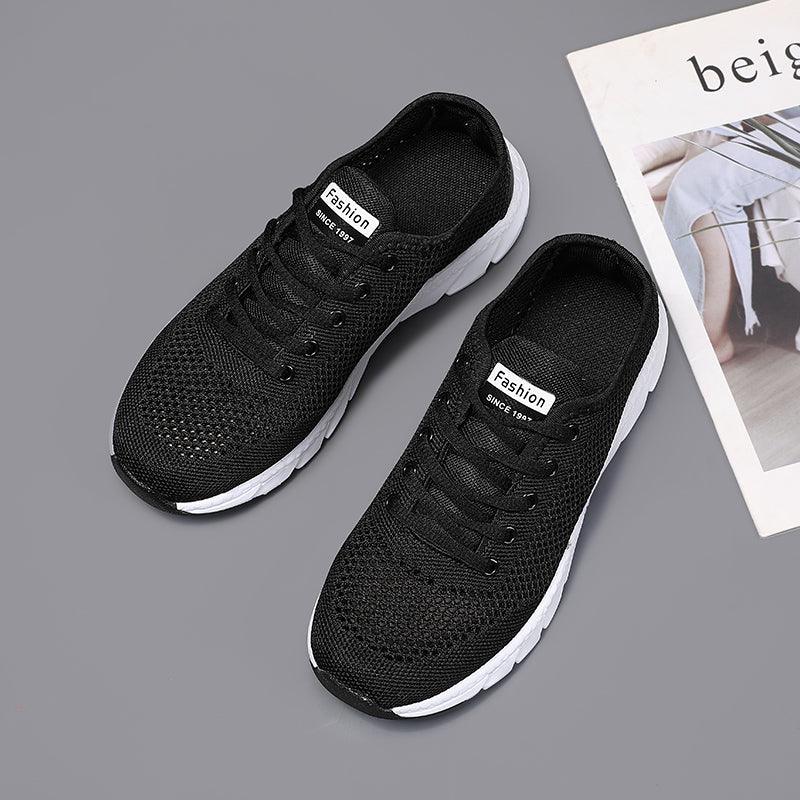 Women's Lightweight Mesh Sneakers - Breathable Non-Slip Walking Shoes