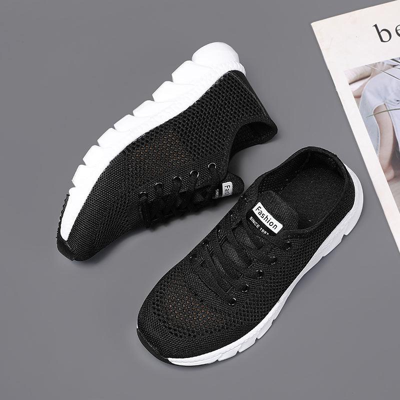 Women's Lightweight Mesh Sneakers - Breathable Non-Slip Walking Shoes