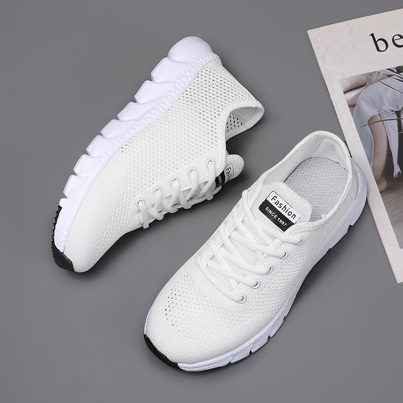 Women's Lightweight Mesh Sneakers - Breathable Non-Slip Walking Shoes