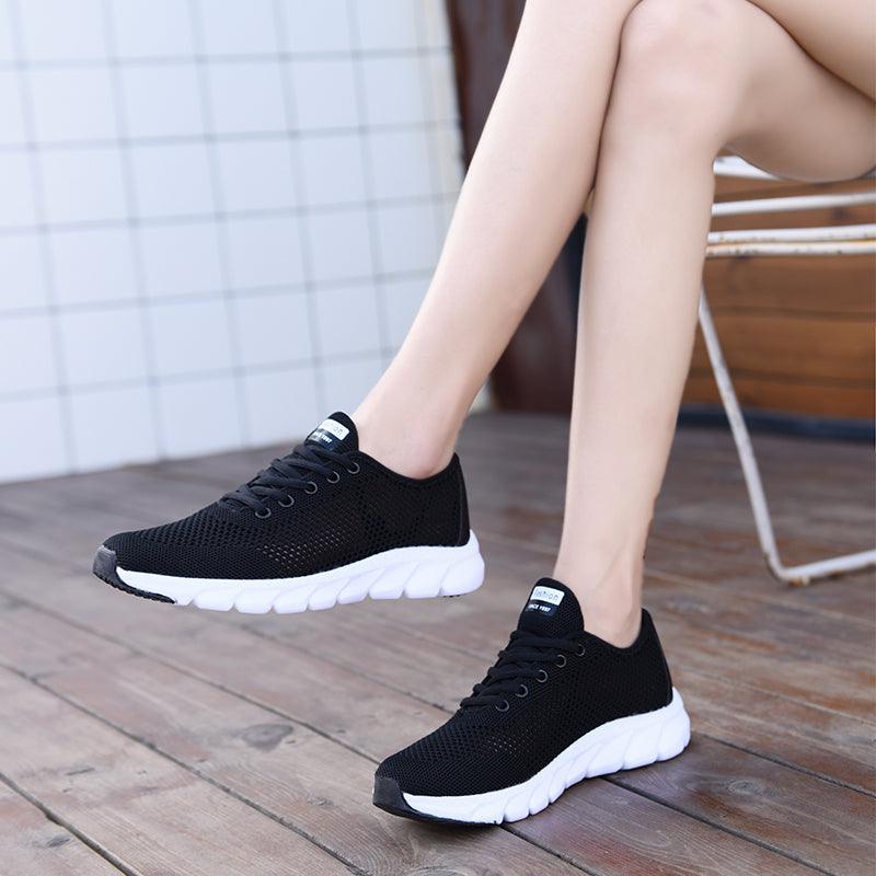 Women's Lightweight Mesh Sneakers - Breathable Non-Slip Walking Shoes