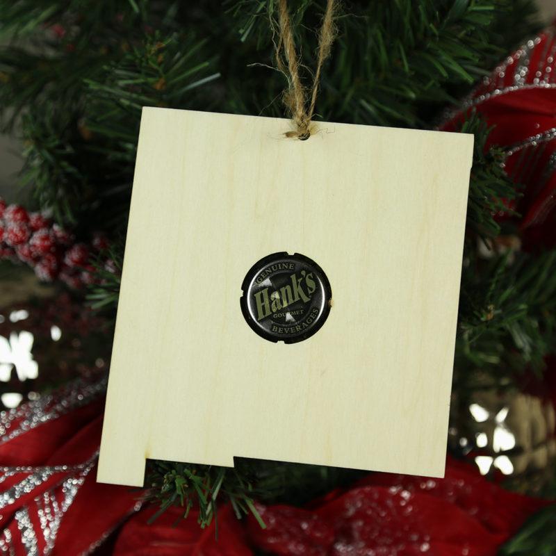 New Mexico Beer Cap Map Ornaments