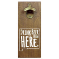 New Mexico Drink Beer From Here Cap Catching Magnetic Bottle Opener