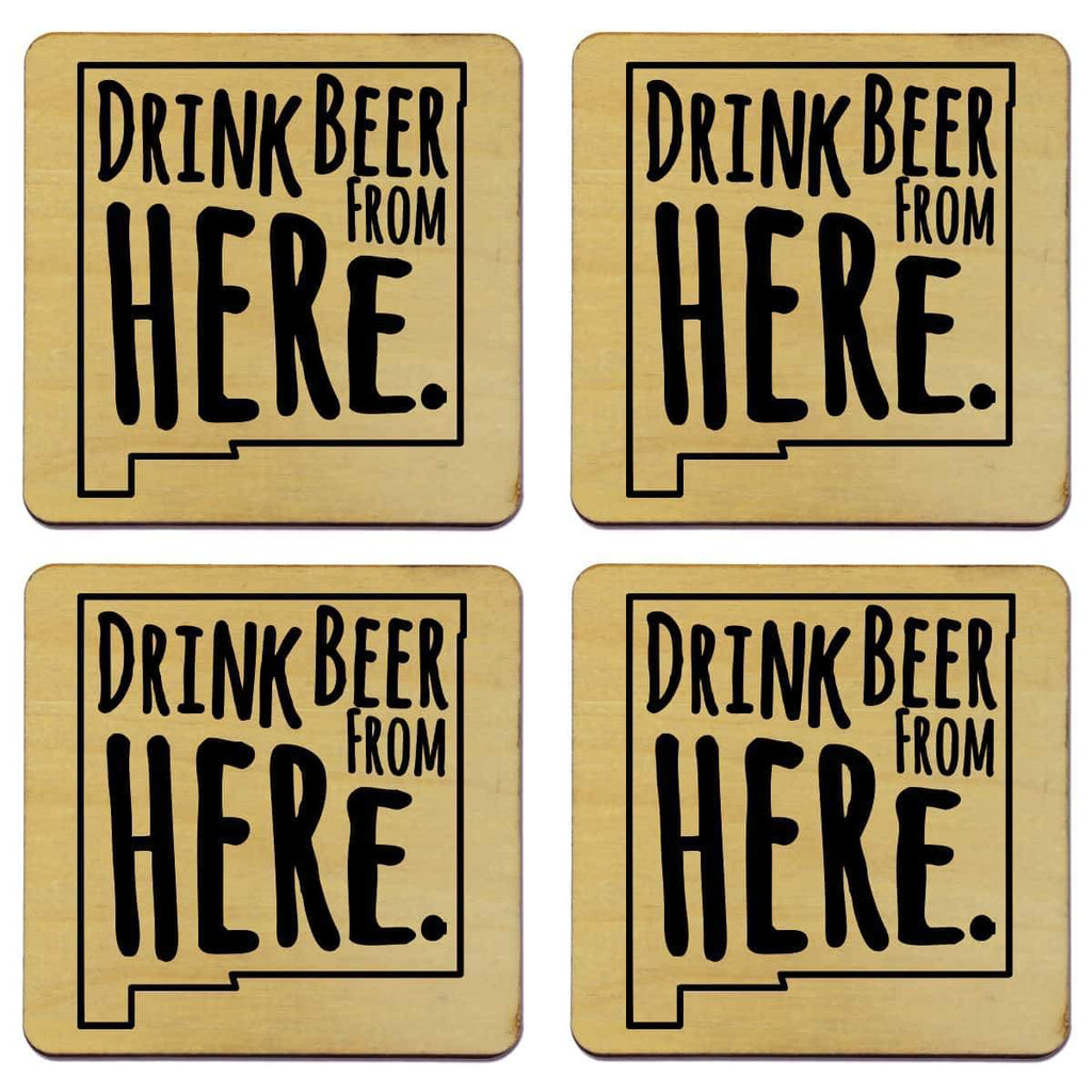 New Mexico Drink Beer From Here Coasters