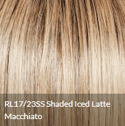 Model Mode Long Layered Wig with Barrel Curls - Shaded Iced Latte