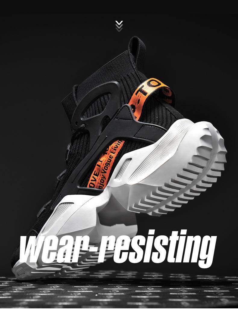 Men's Non-Slip Mesh Casual Sneakers with Height Increasing Sole