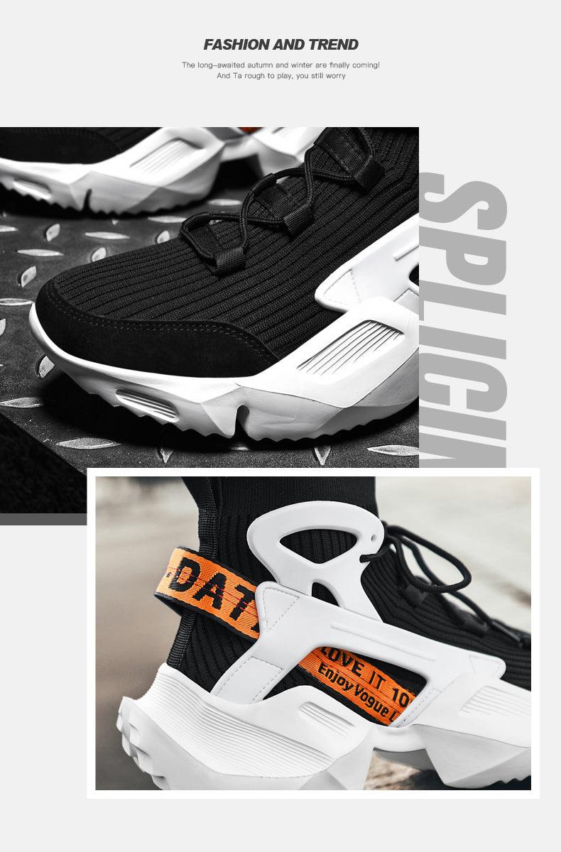 Men's Non-Slip Mesh Casual Sneakers with Height Increasing Sole