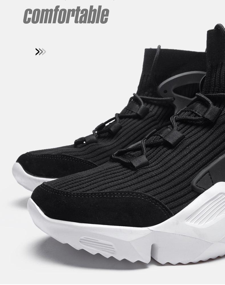 Men's Non-Slip Mesh Casual Sneakers with Height Increasing Sole
