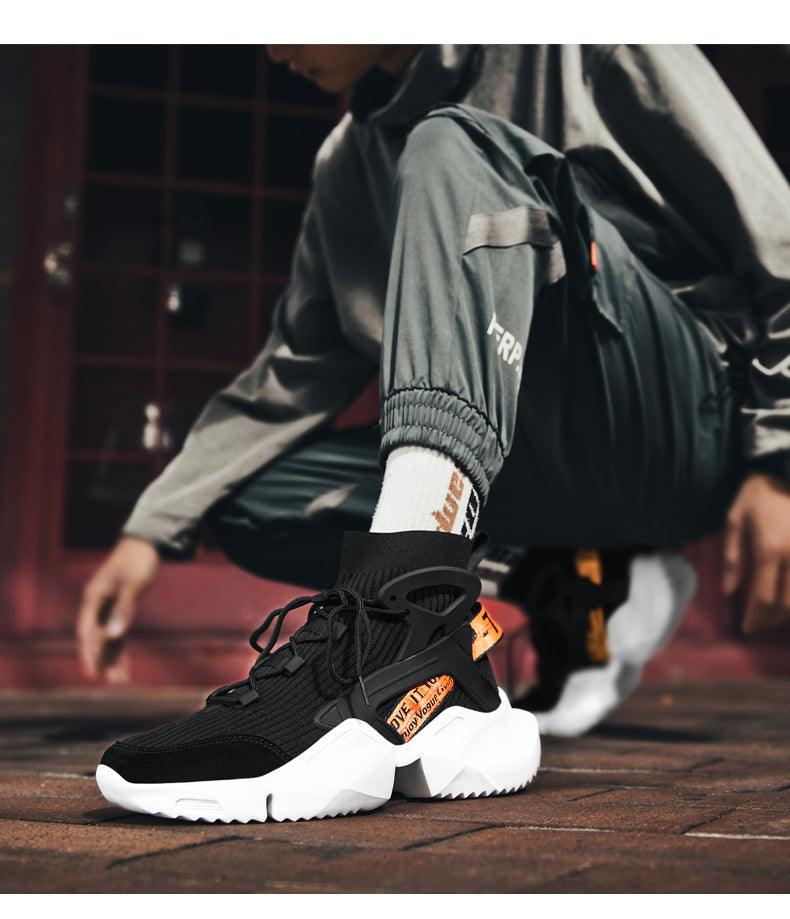 Men's Non-Slip Mesh Casual Sneakers with Height Increasing Sole