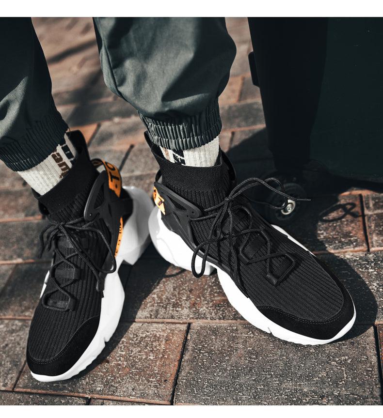 Men's Non-Slip Mesh Casual Sneakers with Height Increasing Sole