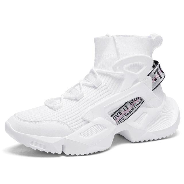 Men's Non-Slip Mesh Casual Sneakers with Height Increasing Sole