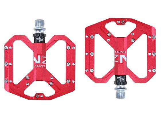 Pro Mountain Bike Flat Pedals with 3 Sealed Bearings 9/16 Inch