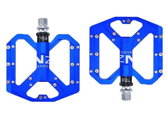 Pro Mountain Bike Flat Pedals with 3 Sealed Bearings 9/16 Inch