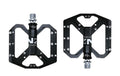 Pro Mountain Bike Flat Pedals with 3 Sealed Bearings 9/16 Inch