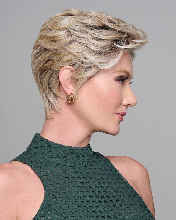 On The Cover Short Wig, Shaded Cappuccino Soft Waves Hairpiece