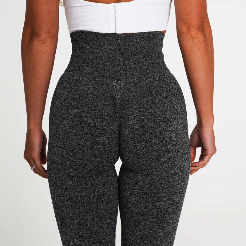 Pink High-Waist Seamless Workout Leggings - Sculpting Lift Pants