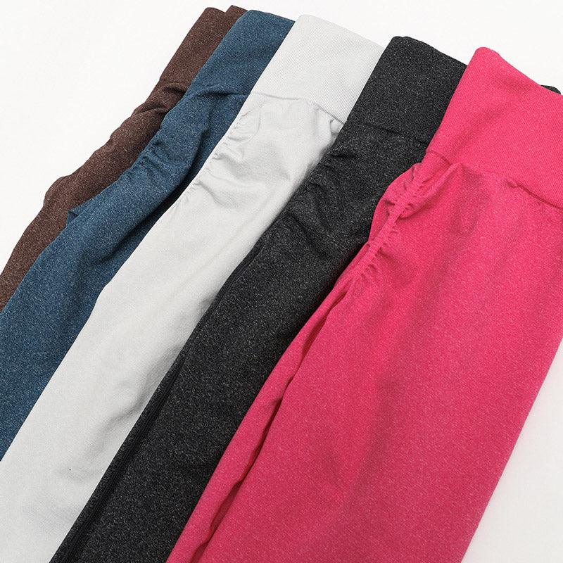 Pink High-Waist Seamless Workout Leggings - Sculpting Lift Pants