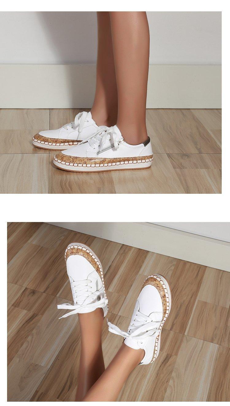 Women's Floral Print Lace-Up Casual Sneakers Summer Walking Shoes