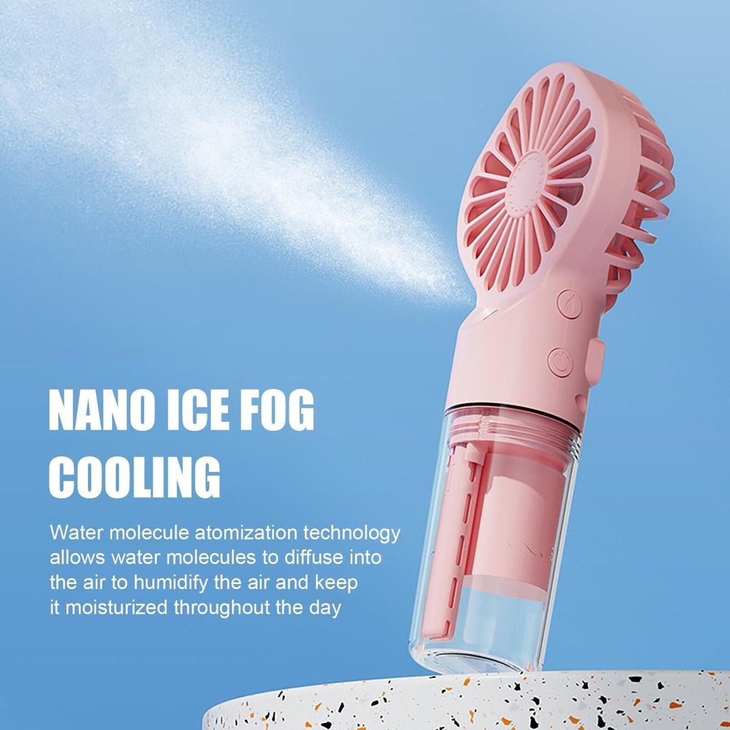Portable Handheld Misting Fan with Nano Atomization - 4 Speed
