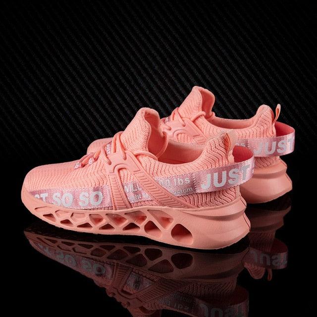 Purple Women’s Mesh Platform Running Sneakers - Lightweight