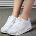 Red Platform Women's Sneakers Lightweight Air Cushion Walking Shoes